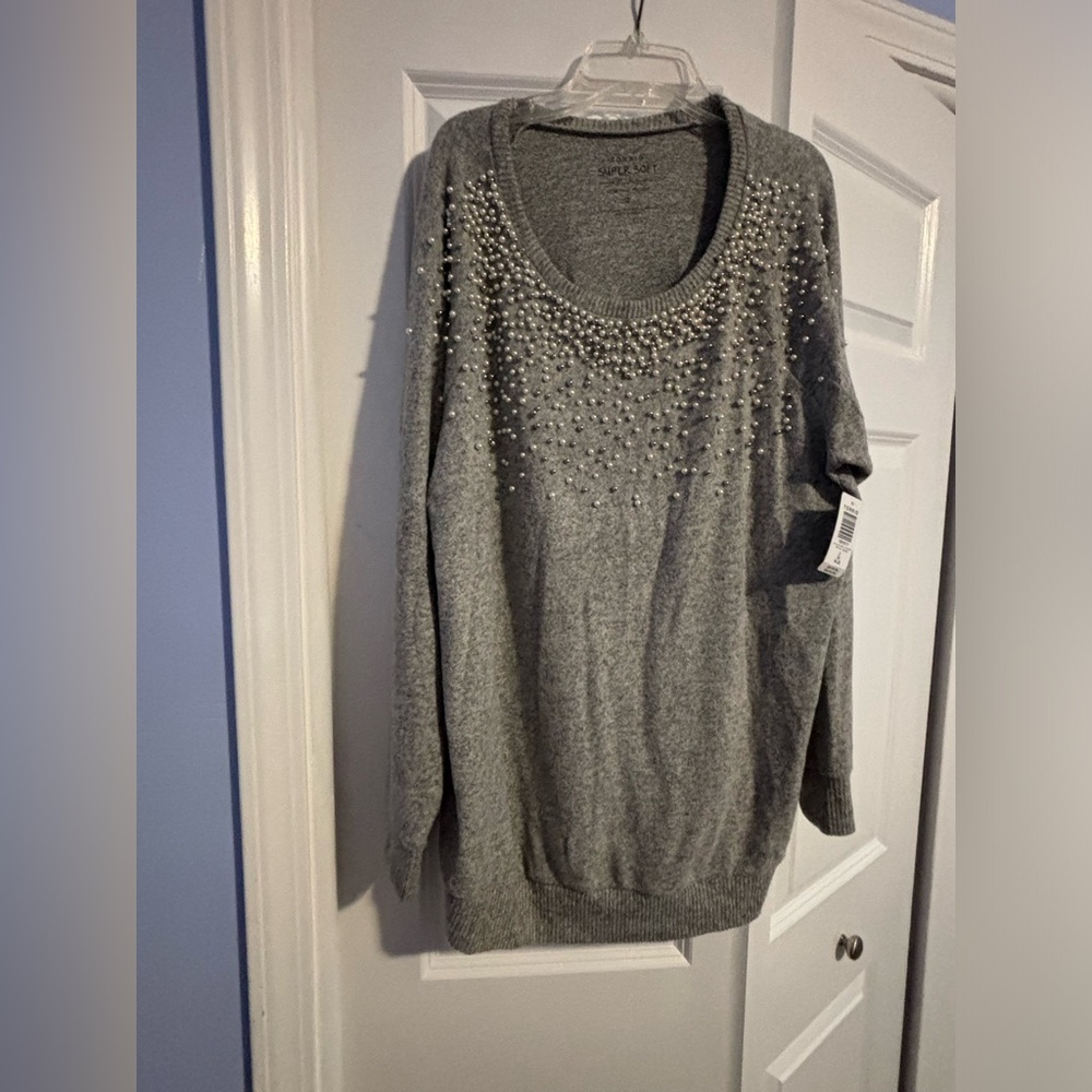 Torrid Super Soft Plush Pearl Sweater
